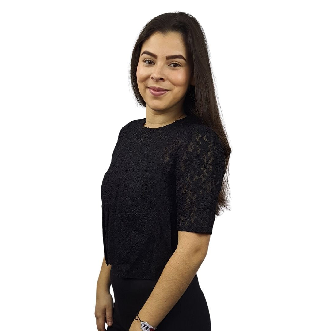 Blusa Vero Moda Negro Style EDIT S/S JERSEY TOP(VMC-TP-ET-2)