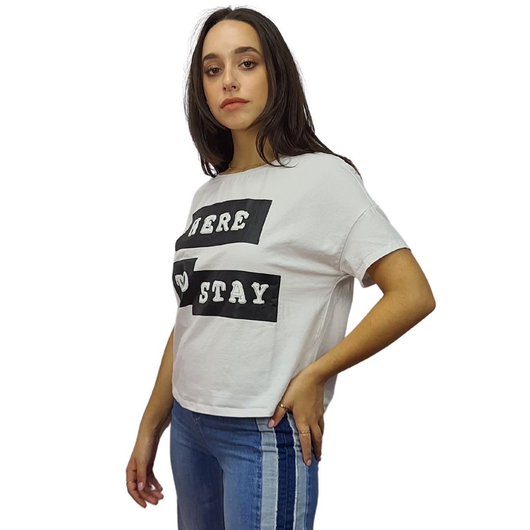 Polera Vero Moda Blanco Style FALLON BOX S/S TOP(NE-CT-2)