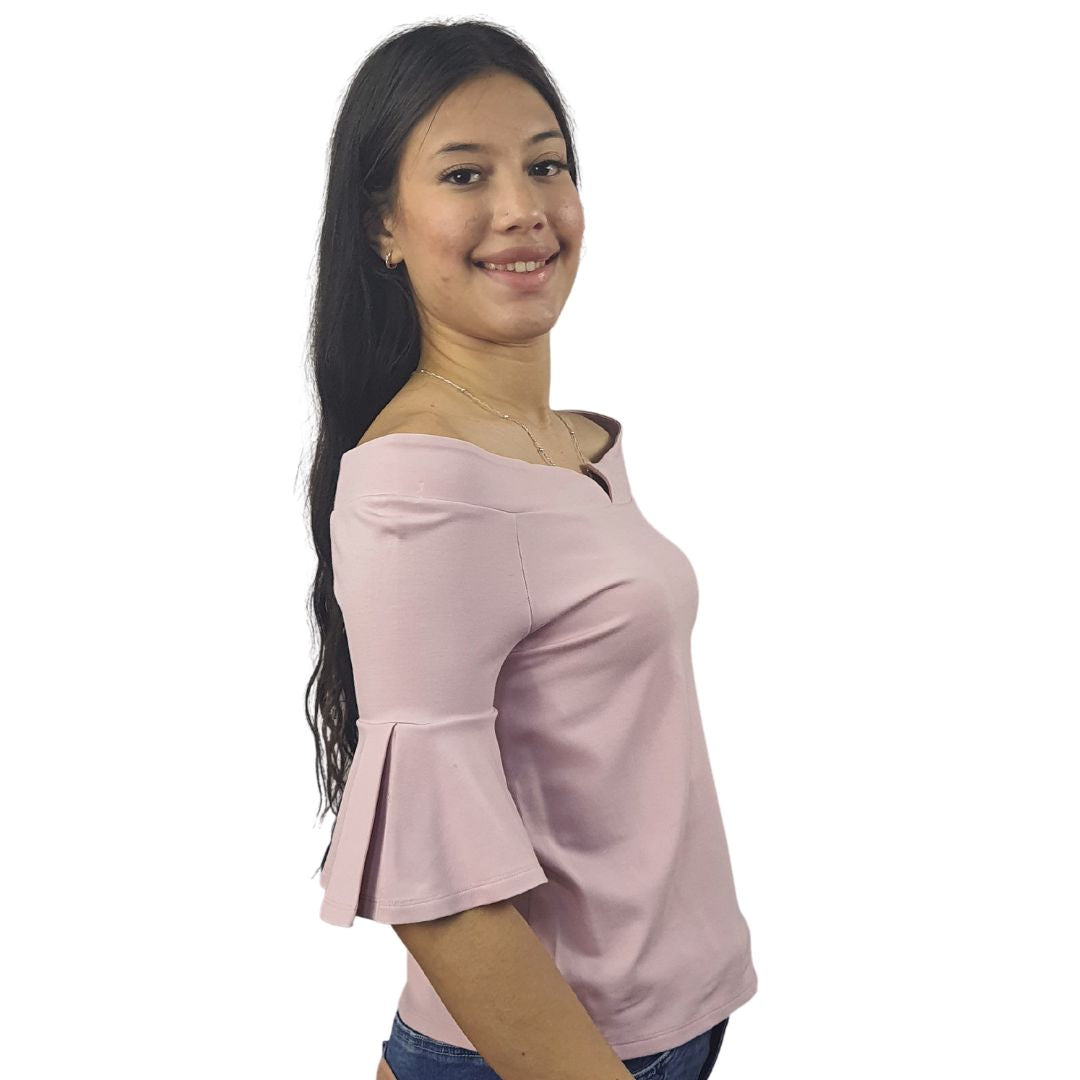 Blusa Vero Moda Rosa Vieja Style DIAMOND 1/2 JERSEY TOP(VMC-TP)