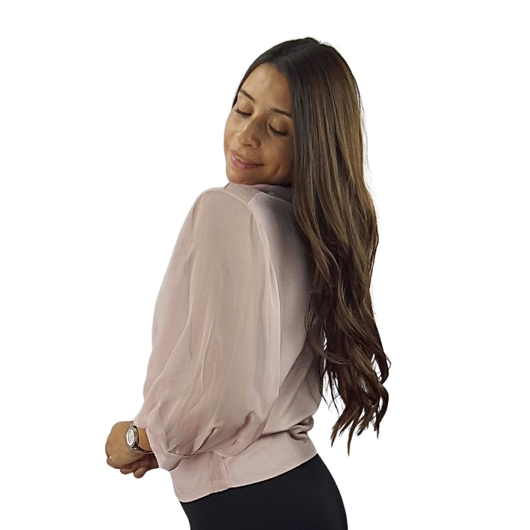 Blusa Vero Moda Rosa Vieja Style NAOMI 3/4 JERSEY TOP(VMC-TP)