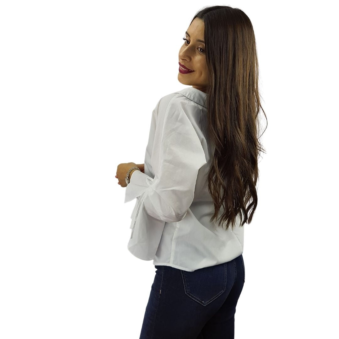 Blusa Vero moda Blanco Style NICE LOVE 3/4 SHIRT(FL)