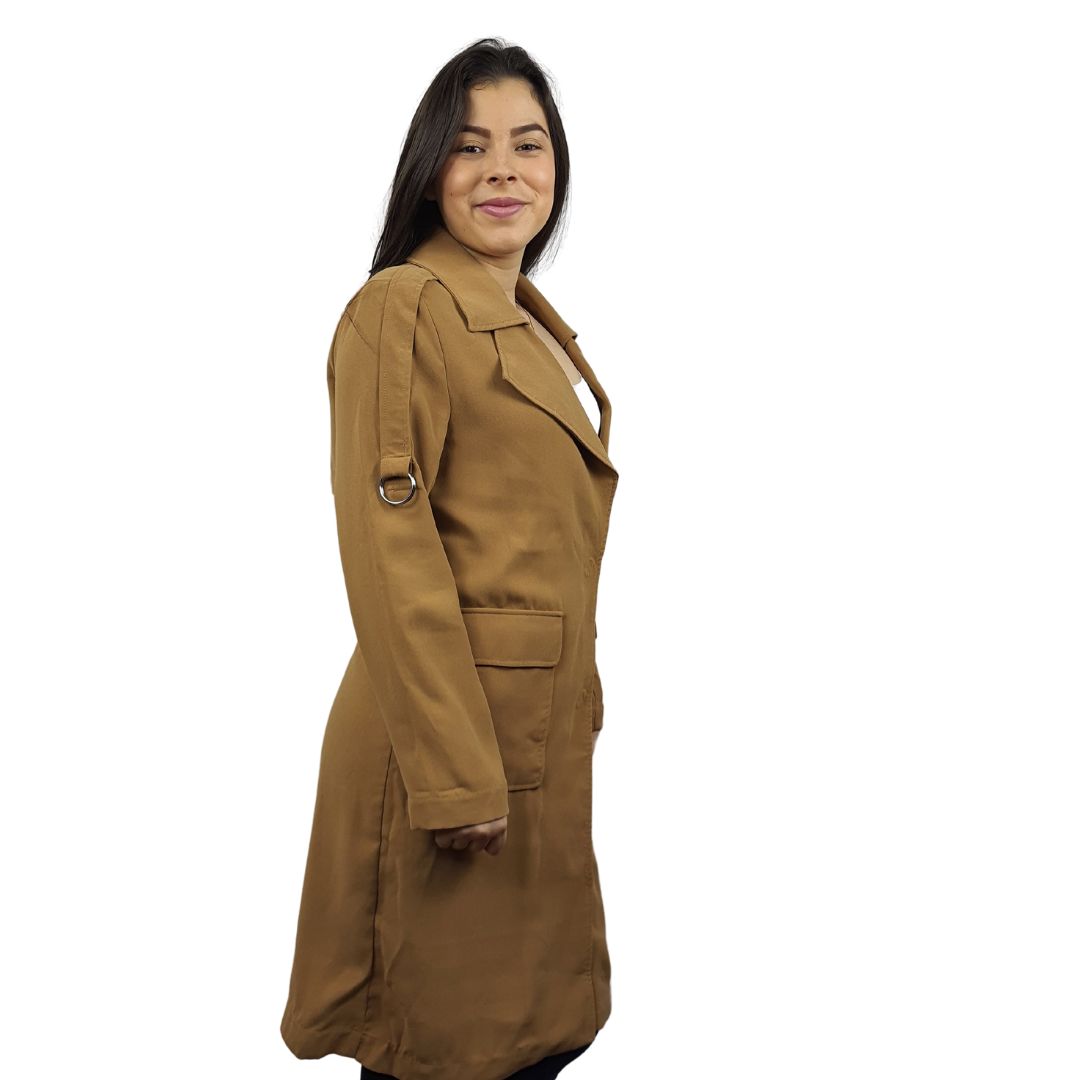 Blazer Vero Moda Marron Claro Style BAYER L/S COAT(NC)