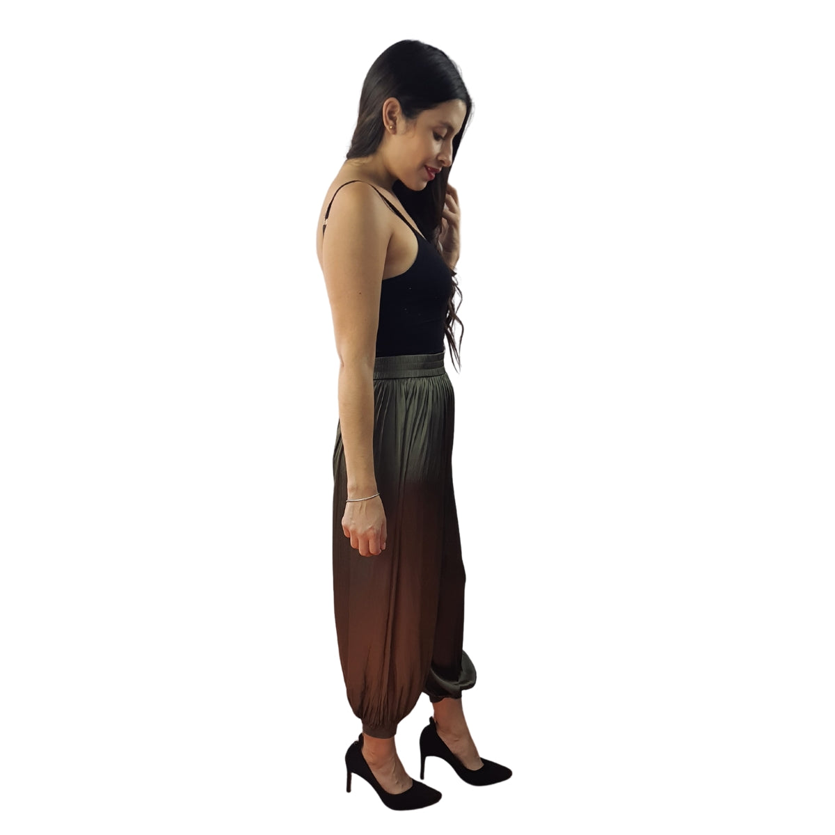 Pantalon Vero Moda Verde Style DONNA 9/10 LOOSE PANTS(VMC-HH)