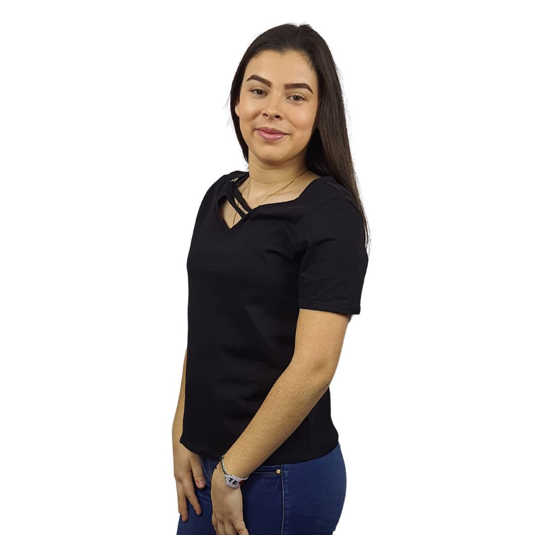 Polera Vero Moda Negro Style CHOICE PENCE S/S TOP(NC)-OR