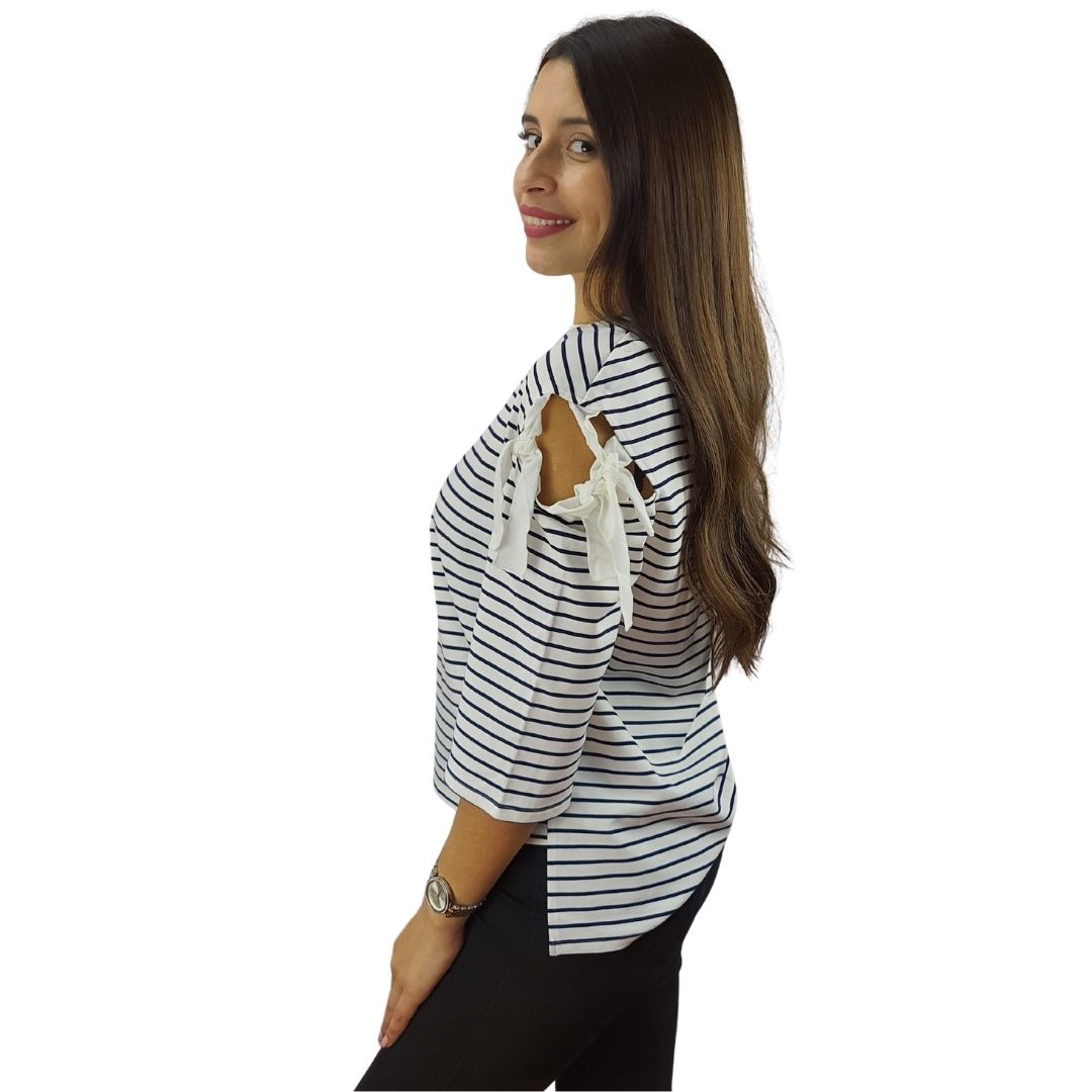 Polera Vero Blanco Style Moda STREAM 3/4 TOP(SL