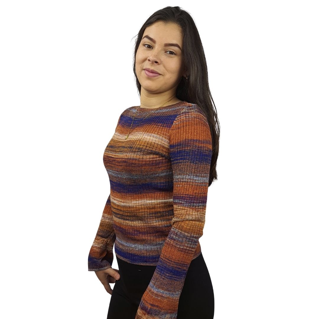 Blusa Vero Moda Marron Style SARAH L/S KNIT(EL)