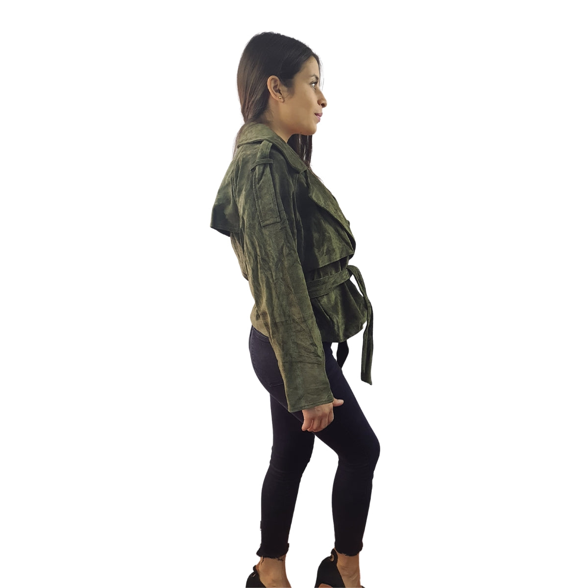 Chaqueta Vero Moda Verde Style BIENNIAL PS LEATHER JACKET(DR)