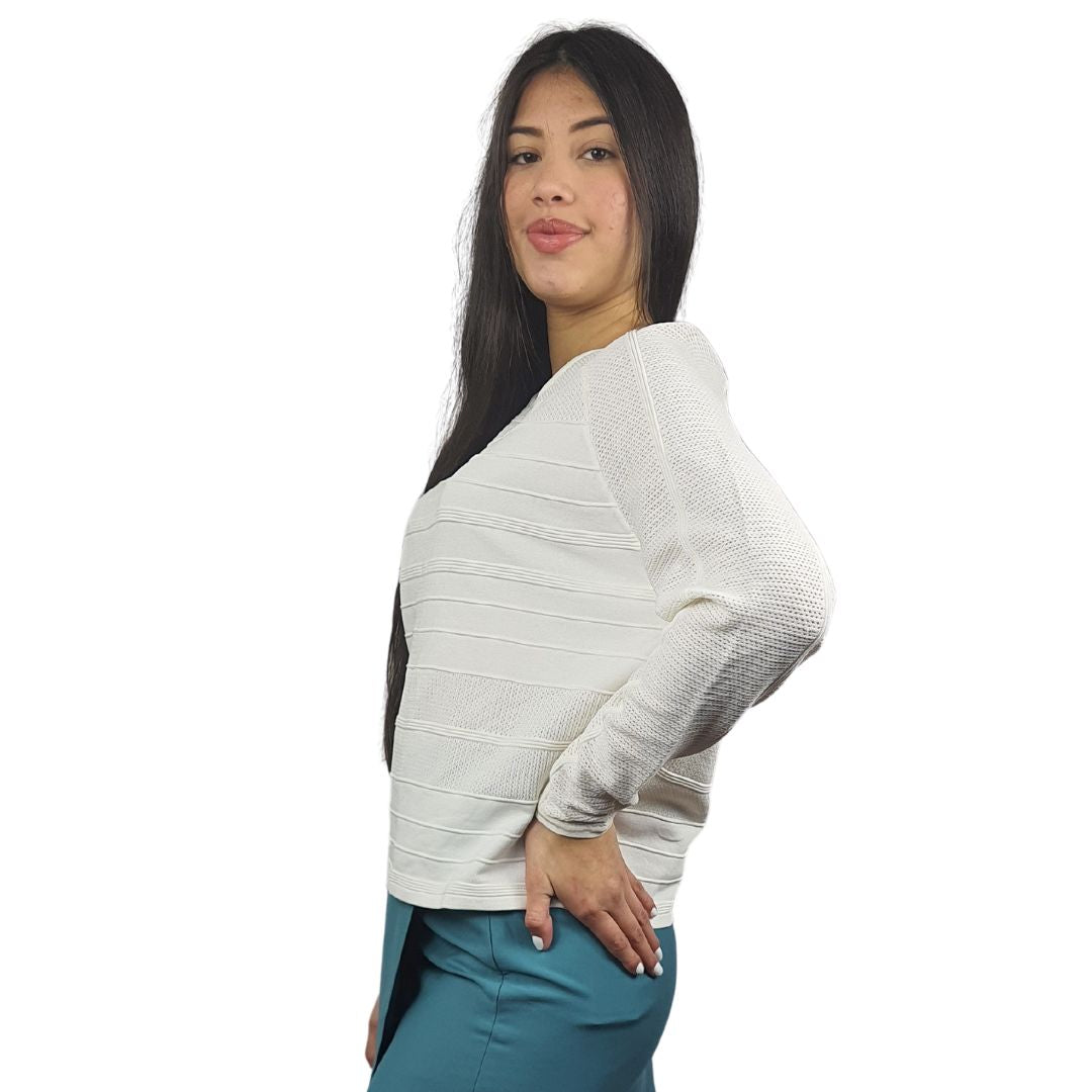 Blusa Vero Moda Blanco Style KNIGHT L/S KNIT(UM)