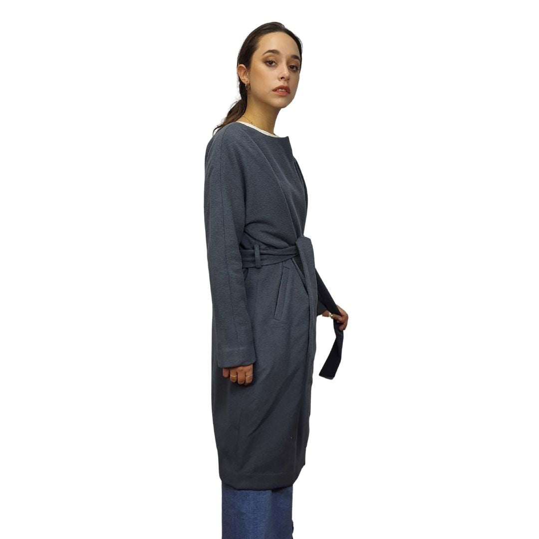 Blazer Vero Moda Gris Style BEATE L/S WOOL COAT(NL)