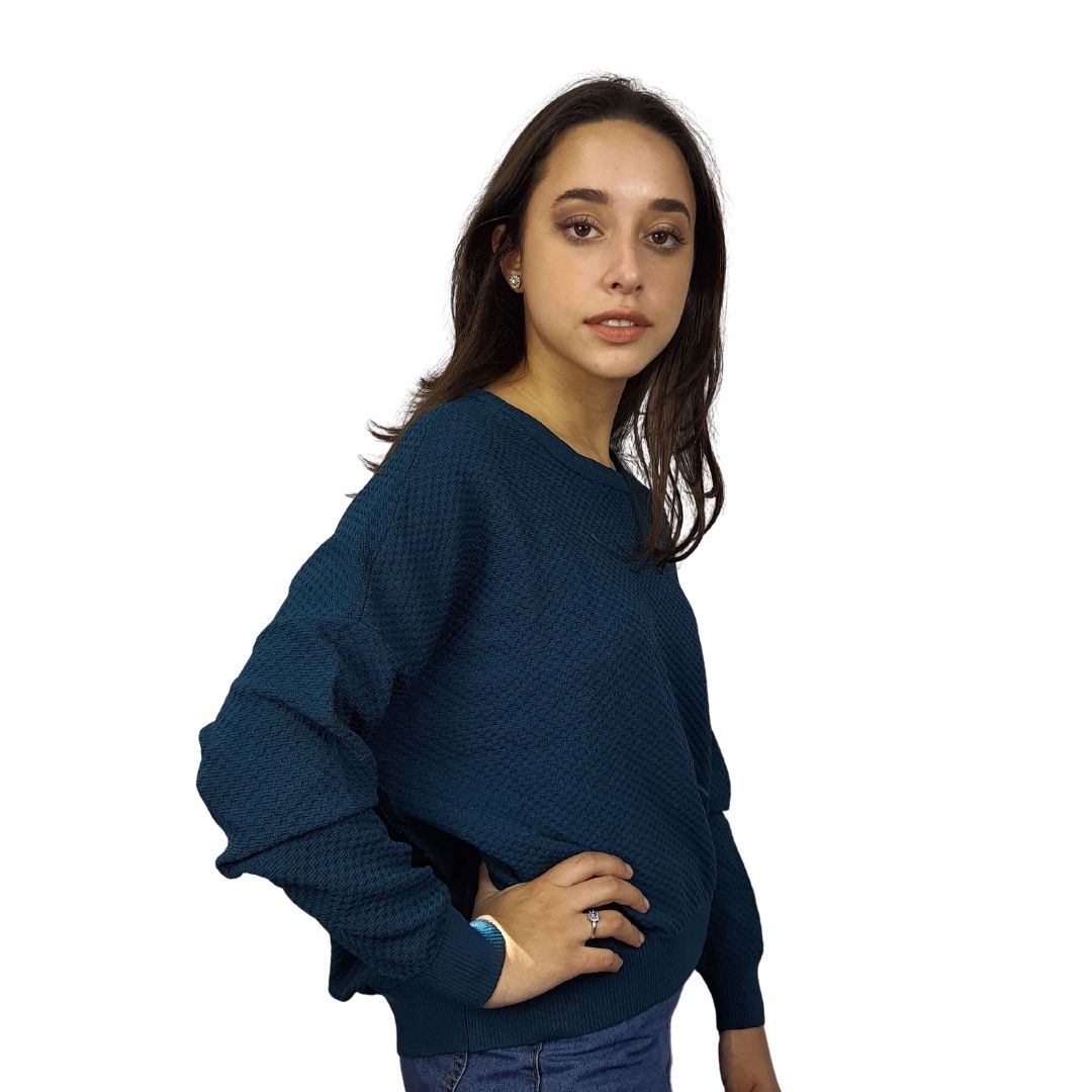 Sweater Vero Moda Verde Style POPCORN L/S KNIT(BN-EC-1)