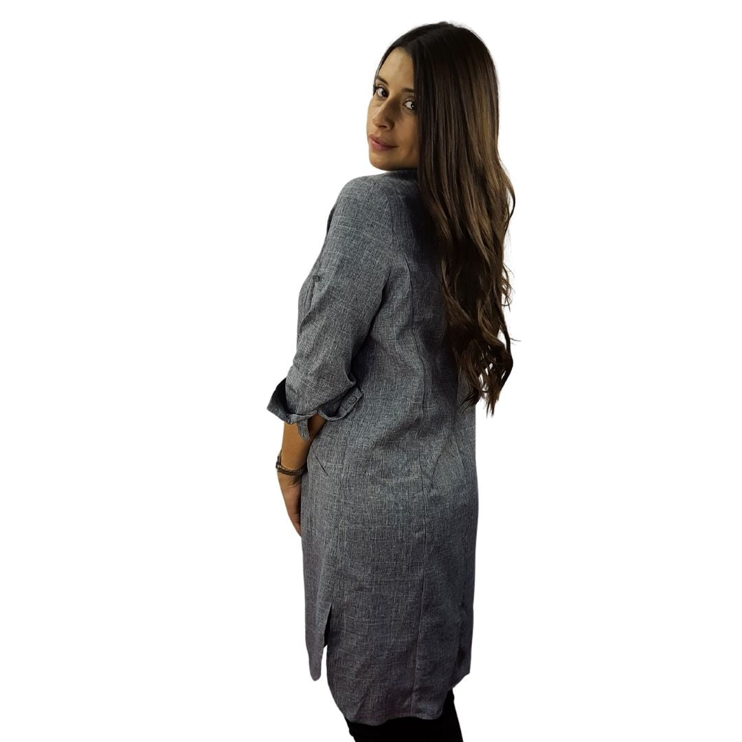 Blazer Vero Moda Gris Style ALICE 3/4 LONG BLAZER(BN-ET-3)