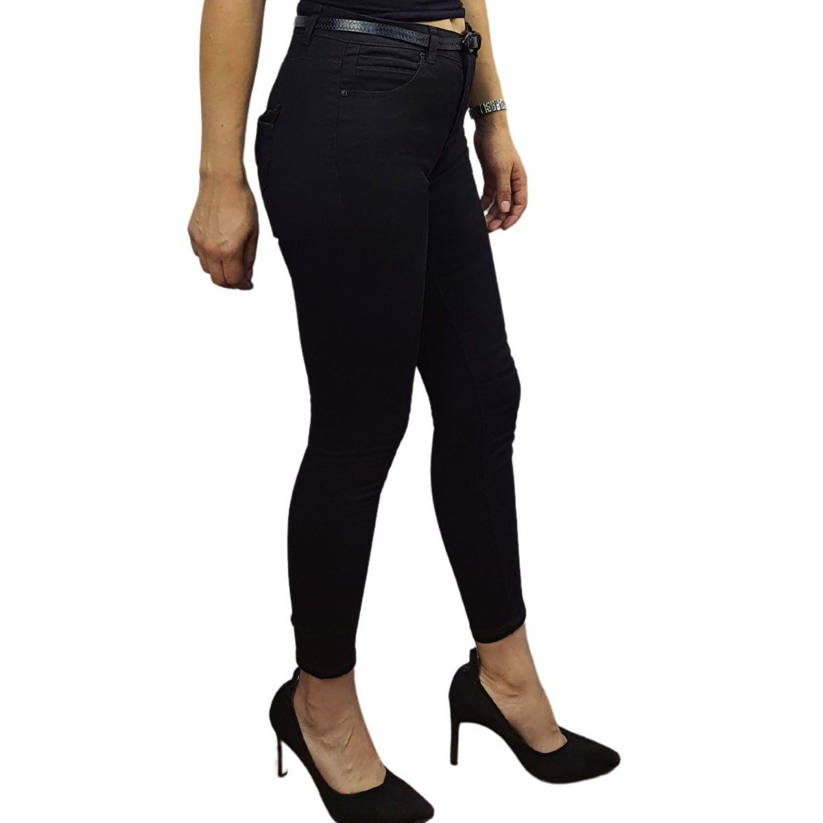Jeans Vero Moda Negro Style ONE MW 9/10 X-SLIM JEANS(UM)