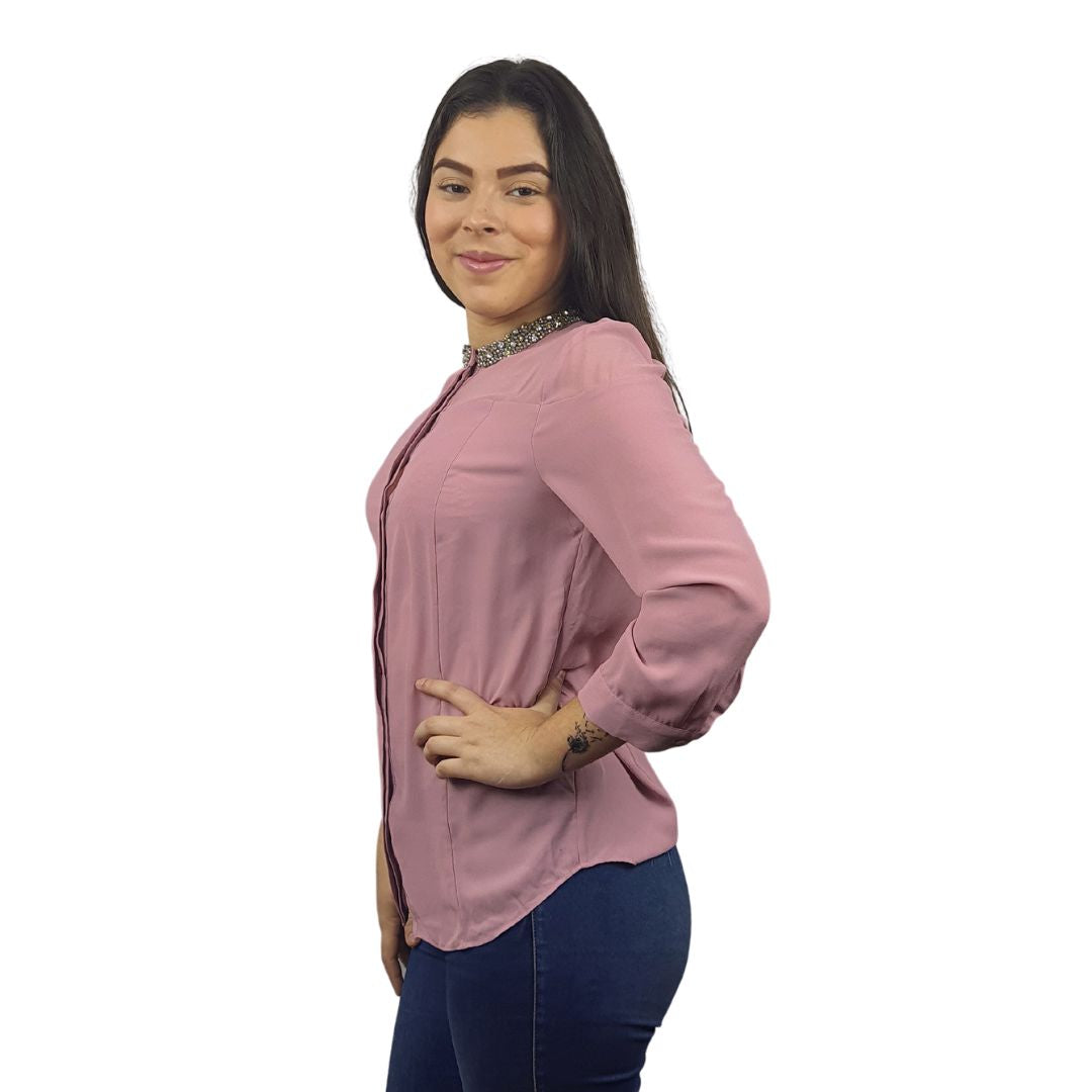 Blusa Vero Moda Rosa Vieja Style JASMINE 3/4 SHIRT(VMC-BN)