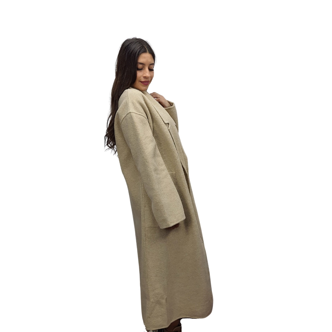 Tapado Vero Moda Beige Style DESK DF L/S WOOL COAT(VMC-LL)