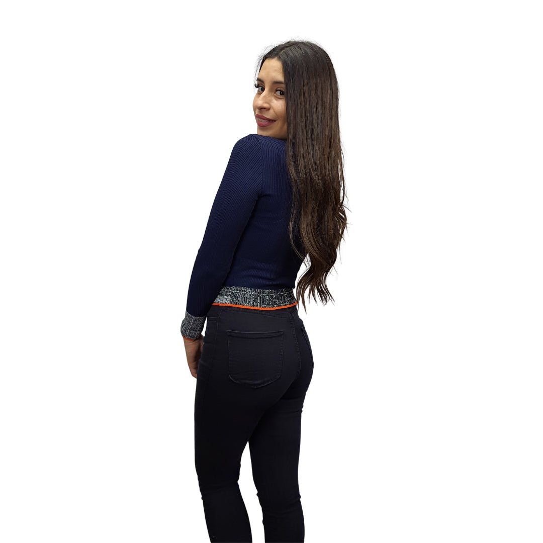 Sweater Vero Moda Azul Oscuro Style HARRY L/S KNIT(UM)