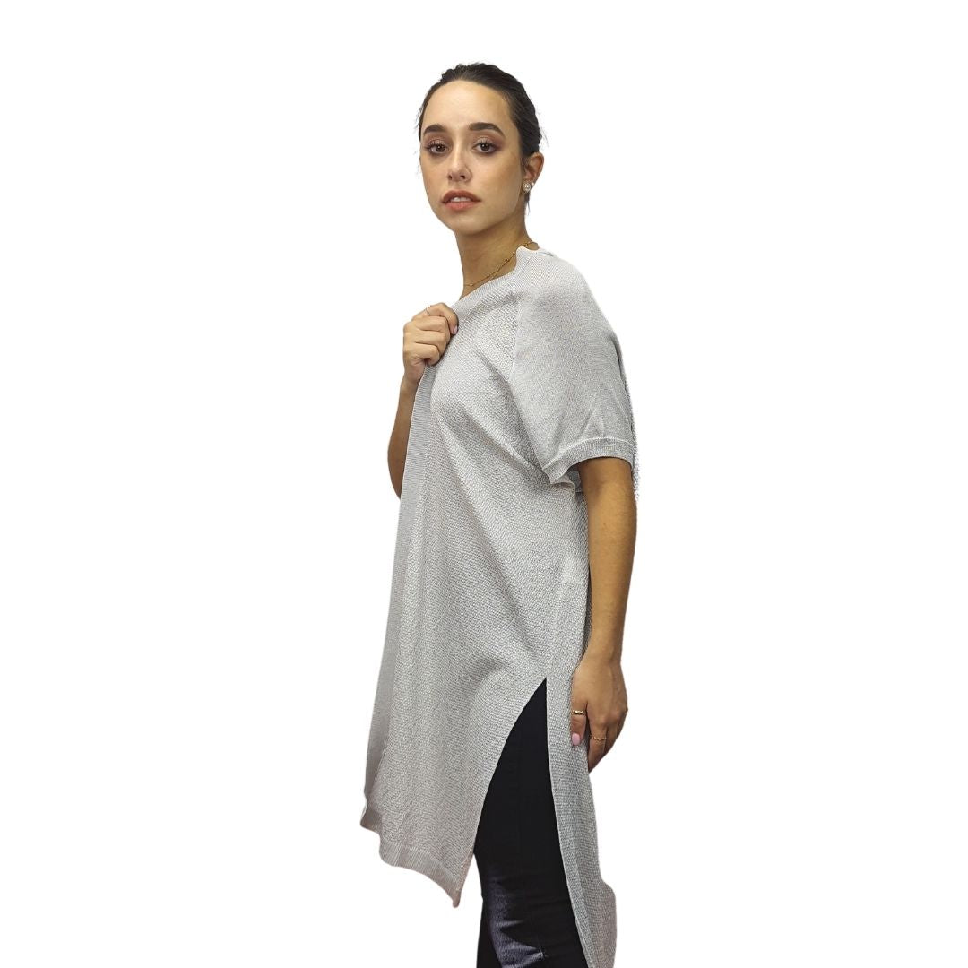 Tapado Veromoda Gris Style DEBBY S/S KNIT CARDIGAN(NE-EC-2)