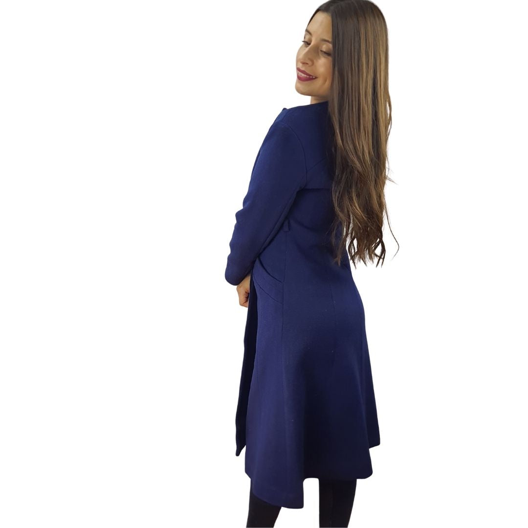 Blazer Vero Moda AZUL Style ROSE L/S WOOL COAT(EL)