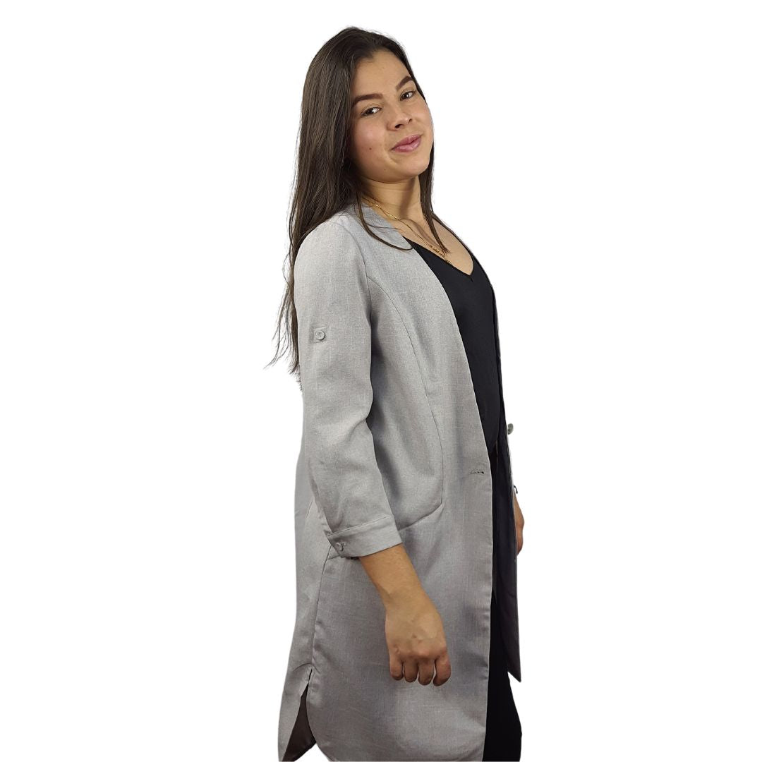 Blazer Vero Moda Gris Style ALICE 3/4 LONG BLAZER(MP)