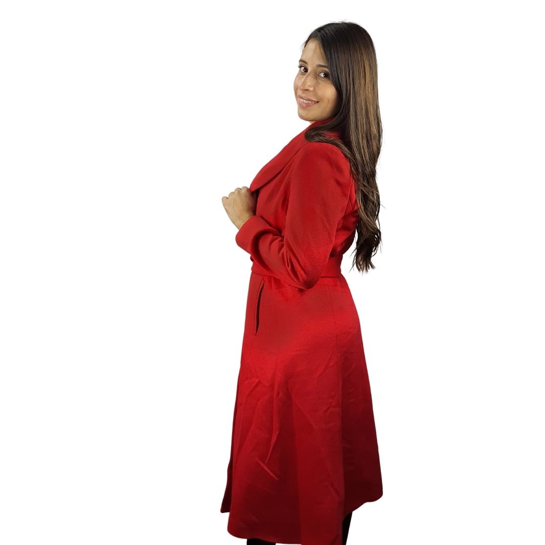 Blazer Vero Moda Rojo Style BITTER ROAD L/S WOOL COAT(EL)