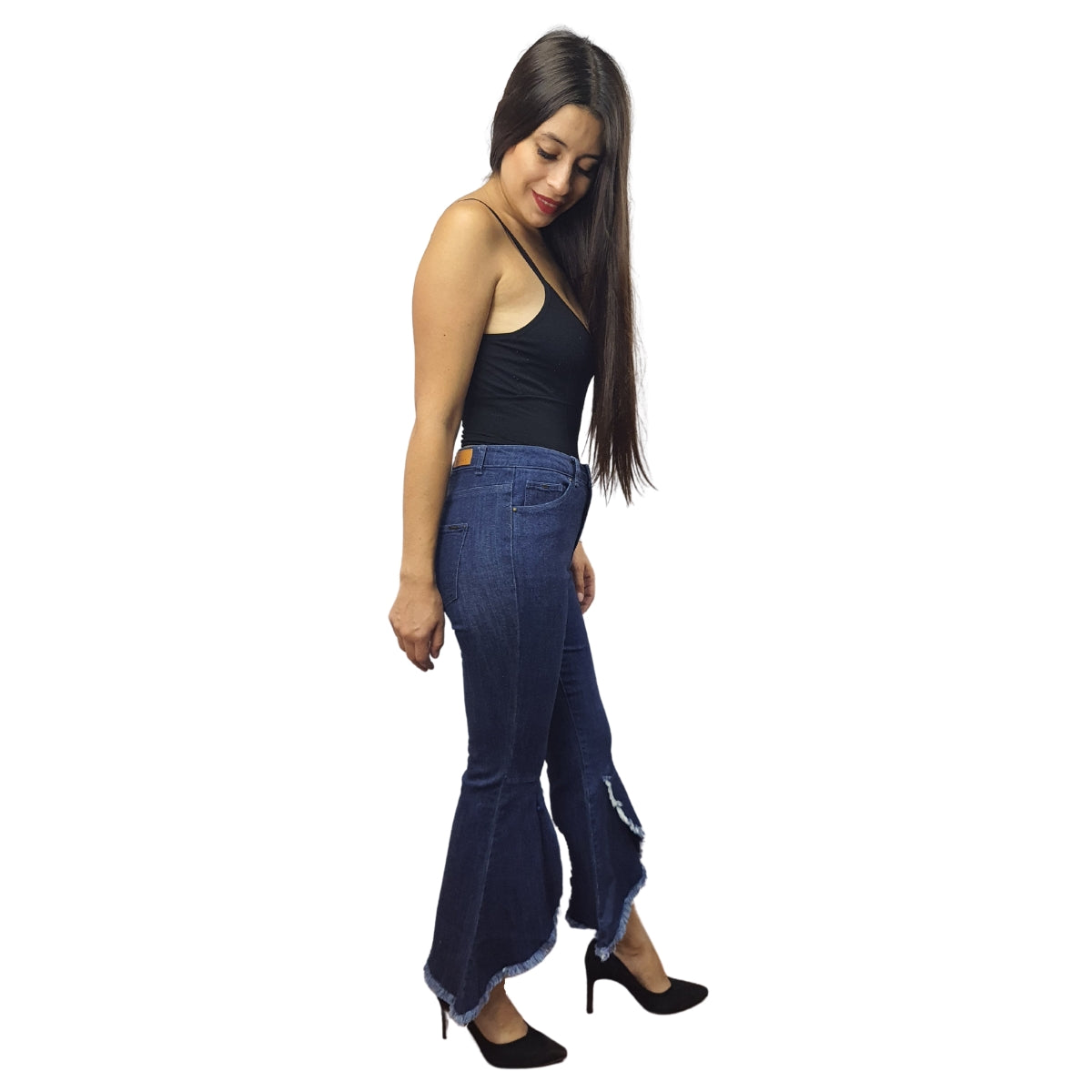 Jeans Vero Moda Azul Oscuro Style VISUAL 9/10 MW FASHION FIT JEANS(BJ)