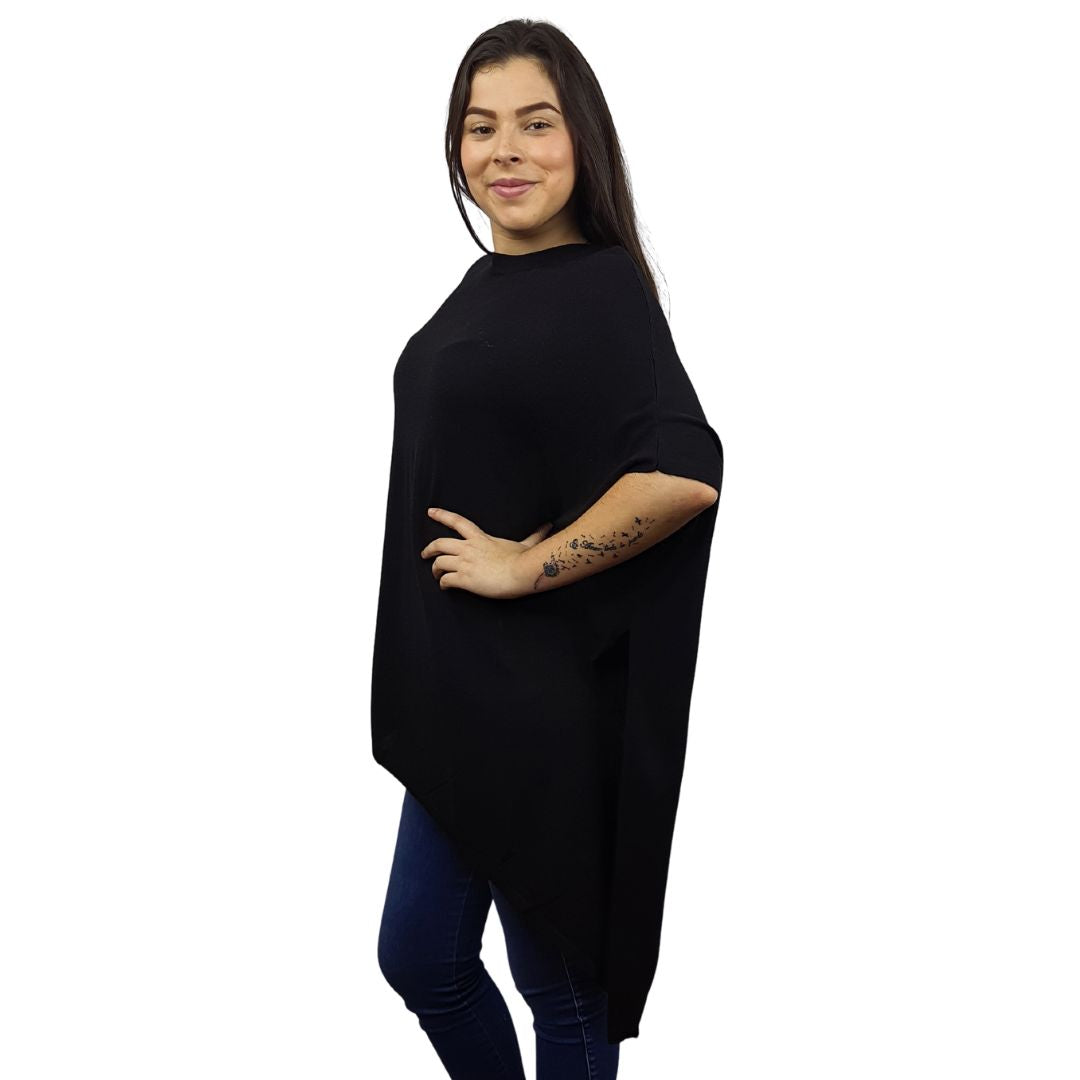 Blusa Vero Moda Negro Style SUNSHINE 7/8 KNIT(VMC-UM)