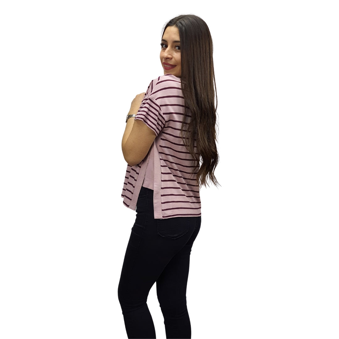 Polera Vero Moda Lila Style QUICK S/S TOP(TP)