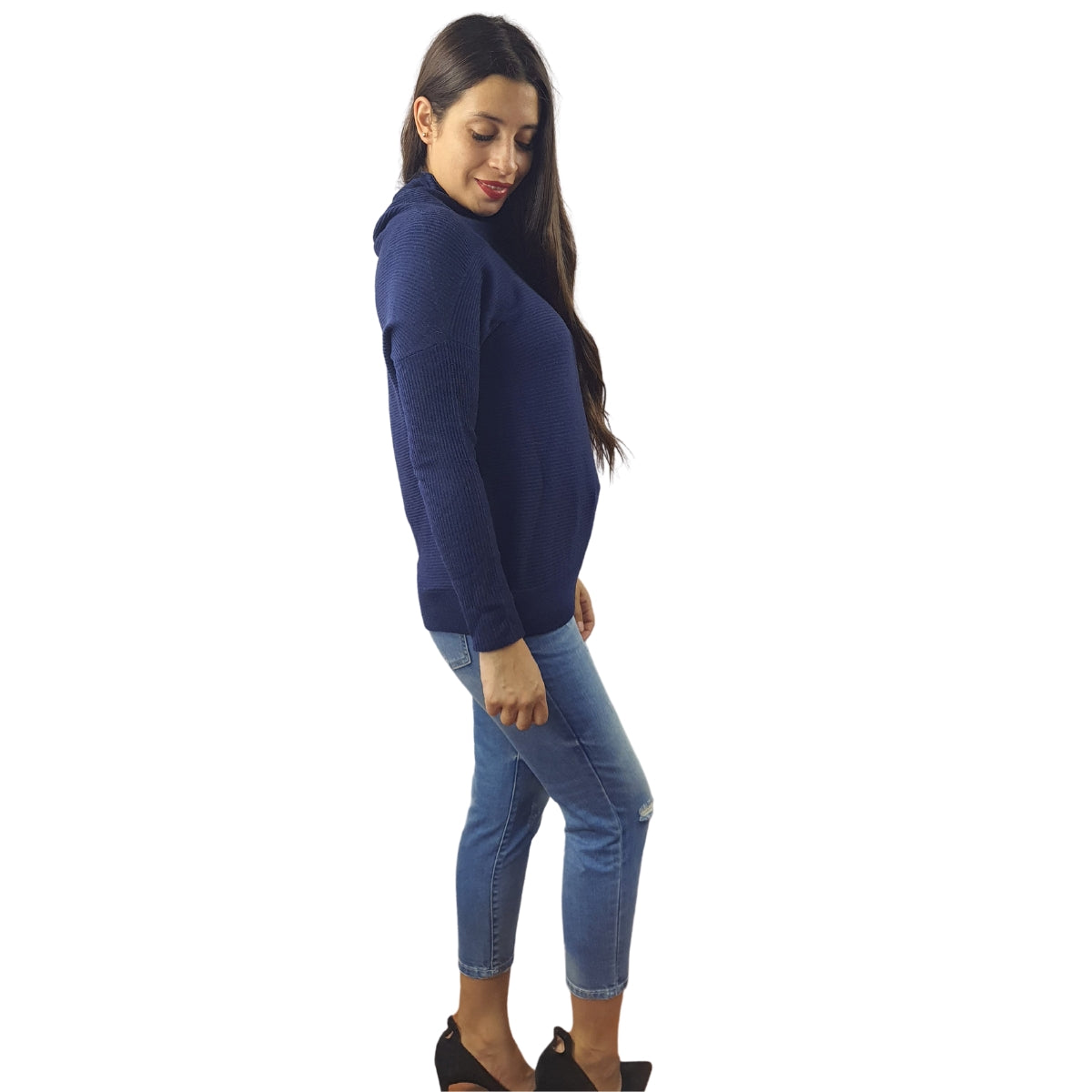 Sweater Vero Moda Azul Oscuro Style BUBLES L/S KNIT(NL)