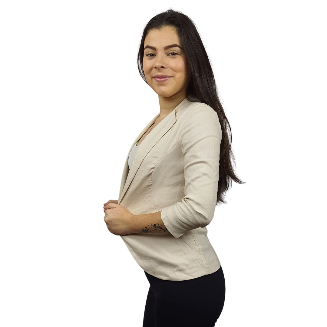 Blazer Vero Moda Beige Style ANGELA 3/4 BLAZER(VMC-HH)