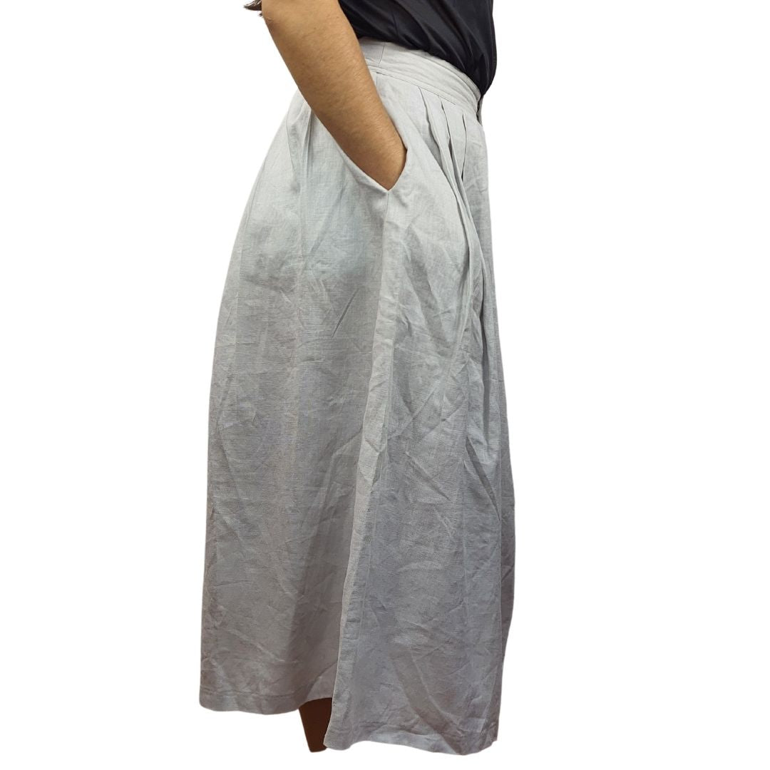 Pantalon Vero Moda Gris Claro Style PRETTY 7/8 CULOTTE PANTS(NE-EC-2)