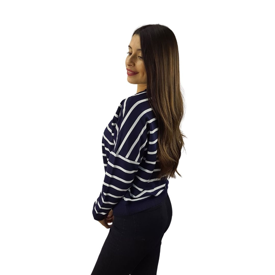 Sweater Vero Moda Azul Style WANDA L/S SWEAT(HOMEWEAR)