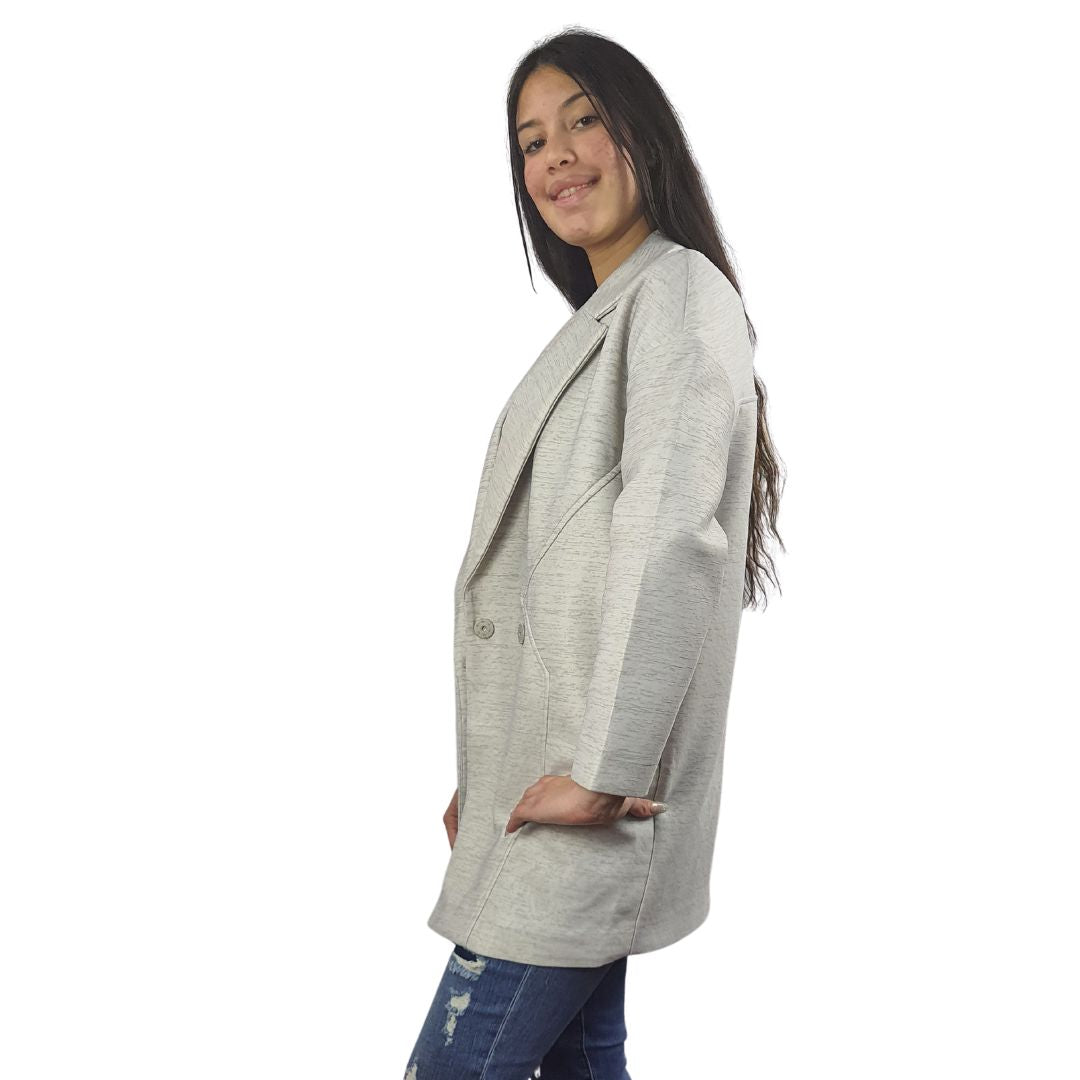 Blazer Vero Moda Gris Claro Style ZAK BLAZER SWEAT(MW-CT-2)