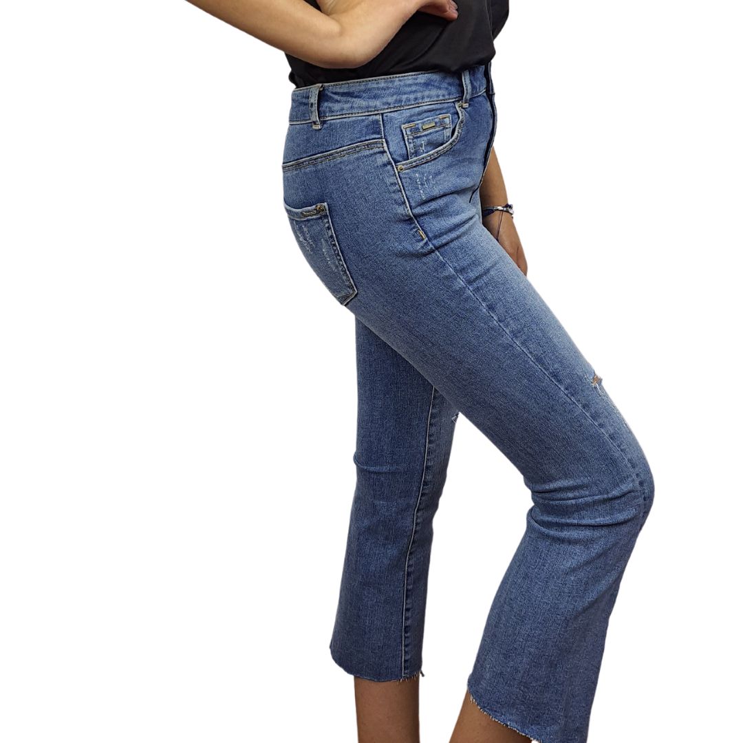 Jeans Vero Moda Azul Claro Style CREAM 7/8 HW SB JEANS(NN)