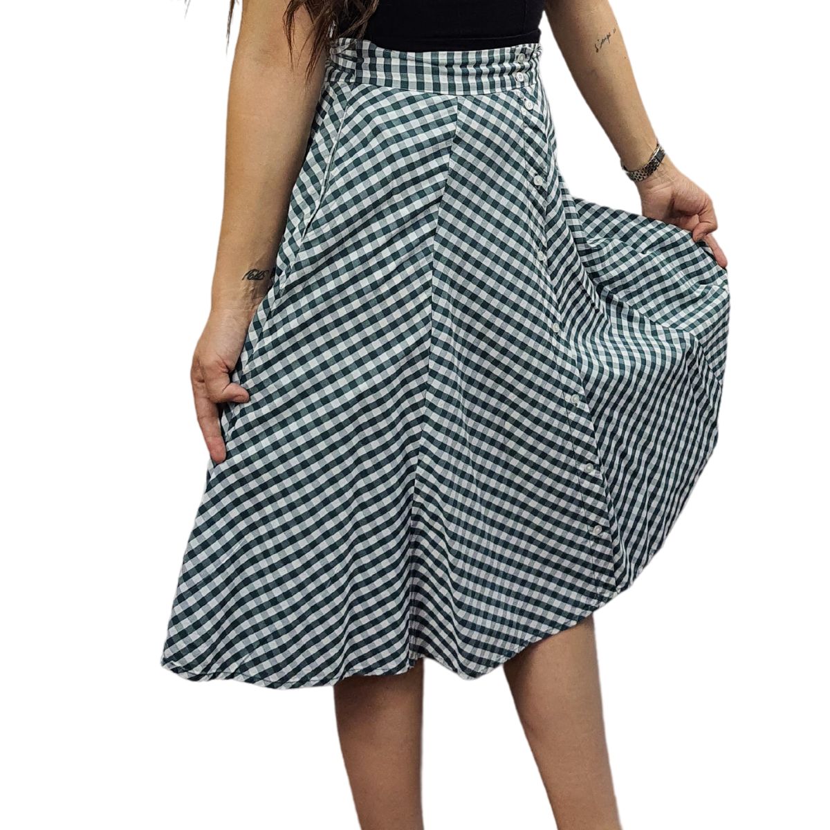 Falda Vero Moda Verde Style JASMINE MIDI SKIRT(NN)