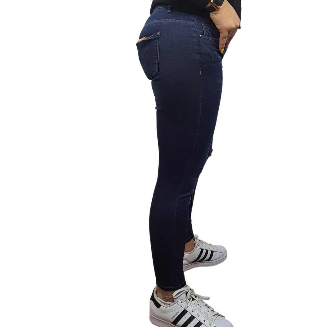 Pantalon Vero moda AZUL Style BEAM 9/10 LW X-SLIM JEANS(CP)