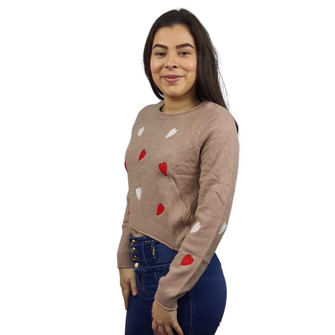 Sweater Vero Moda Marron Claro Style CHOICE MORNING L/S KNIT-OR