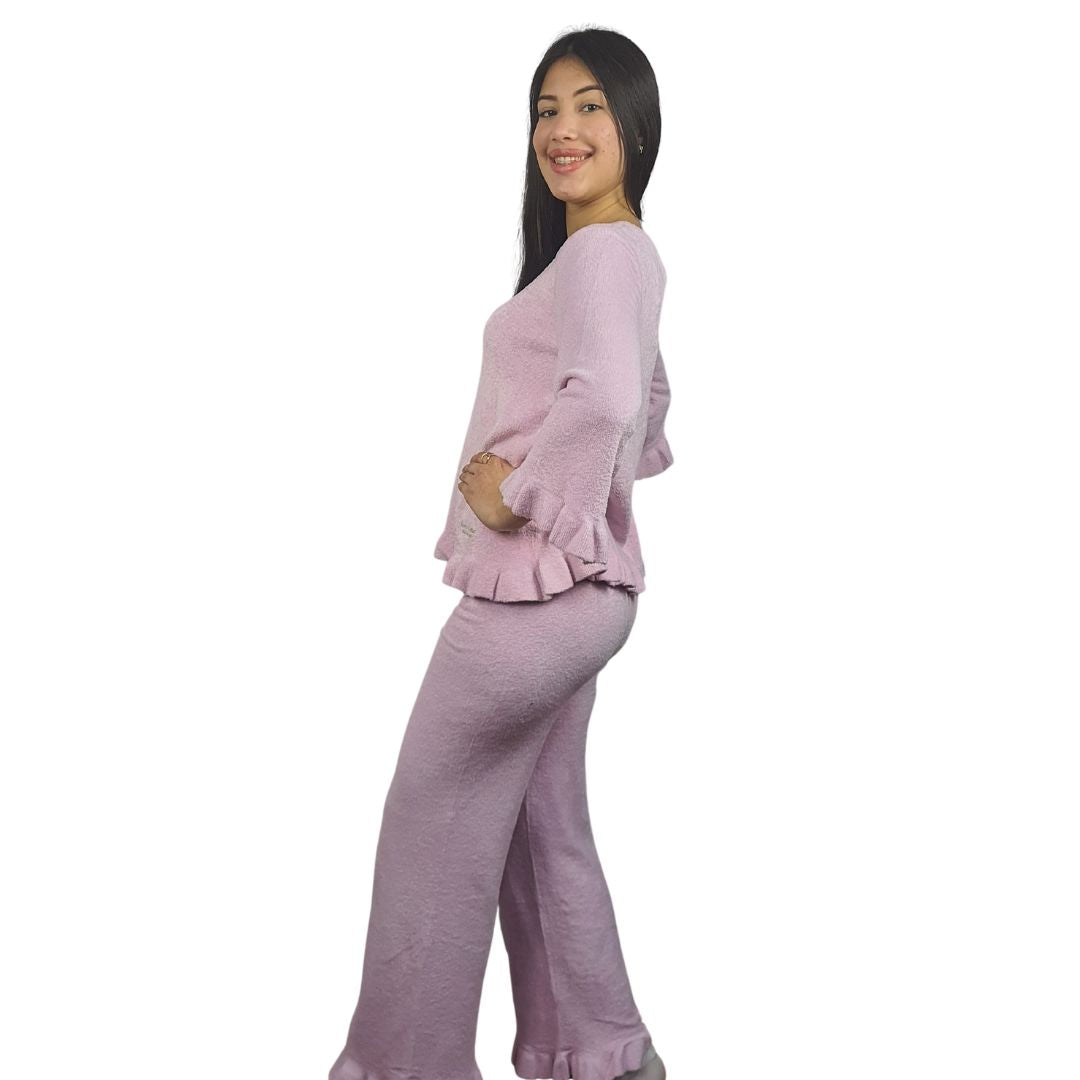 Pijama Vero Moda Rosado Style RAY KNIT SET(HOMEWEAR)-OR