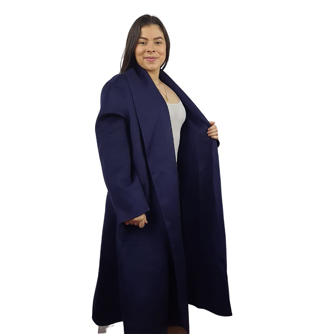 Blazer Vero Moda Azul Oscuro Style INK DF L/S WOOL COAT(COUTUREMADE)