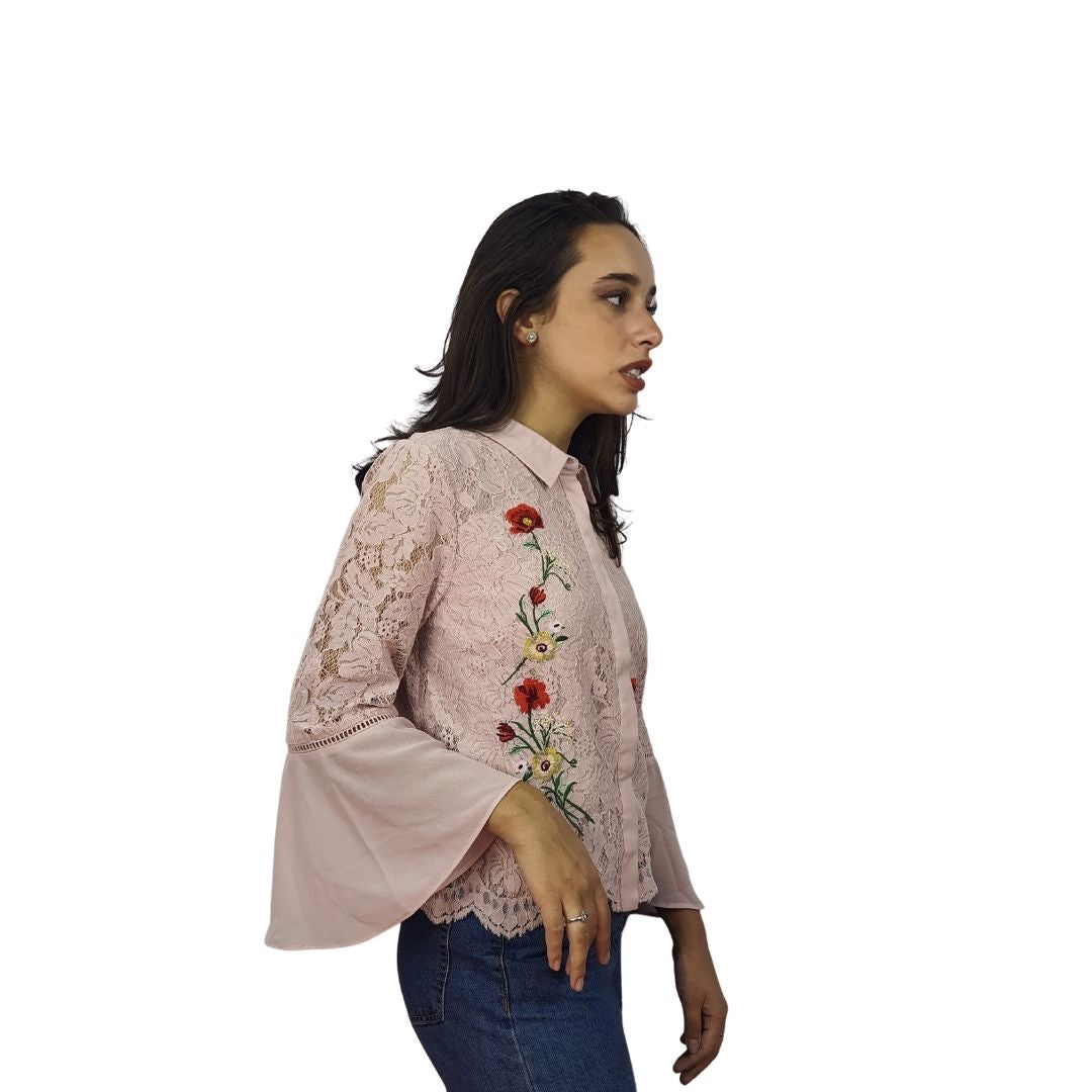 Blusa Vero Moda Rosa Vieja Style LINSEY 3/4 SHIRT(NR)