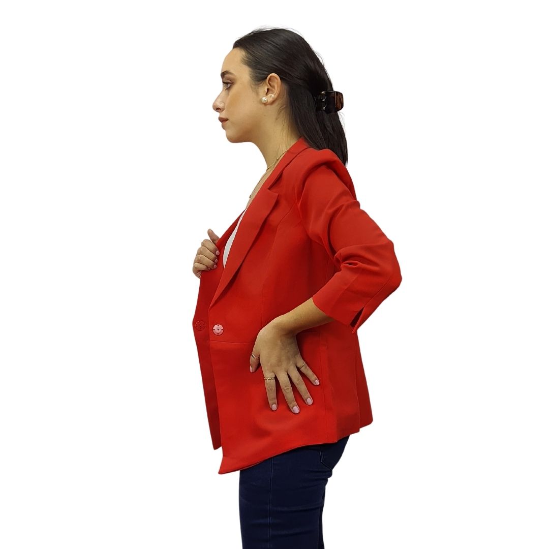 Blazer Vero Moda Naranja Style EUROPE 3/4 BLAZER(VMC-TP-EC-2)