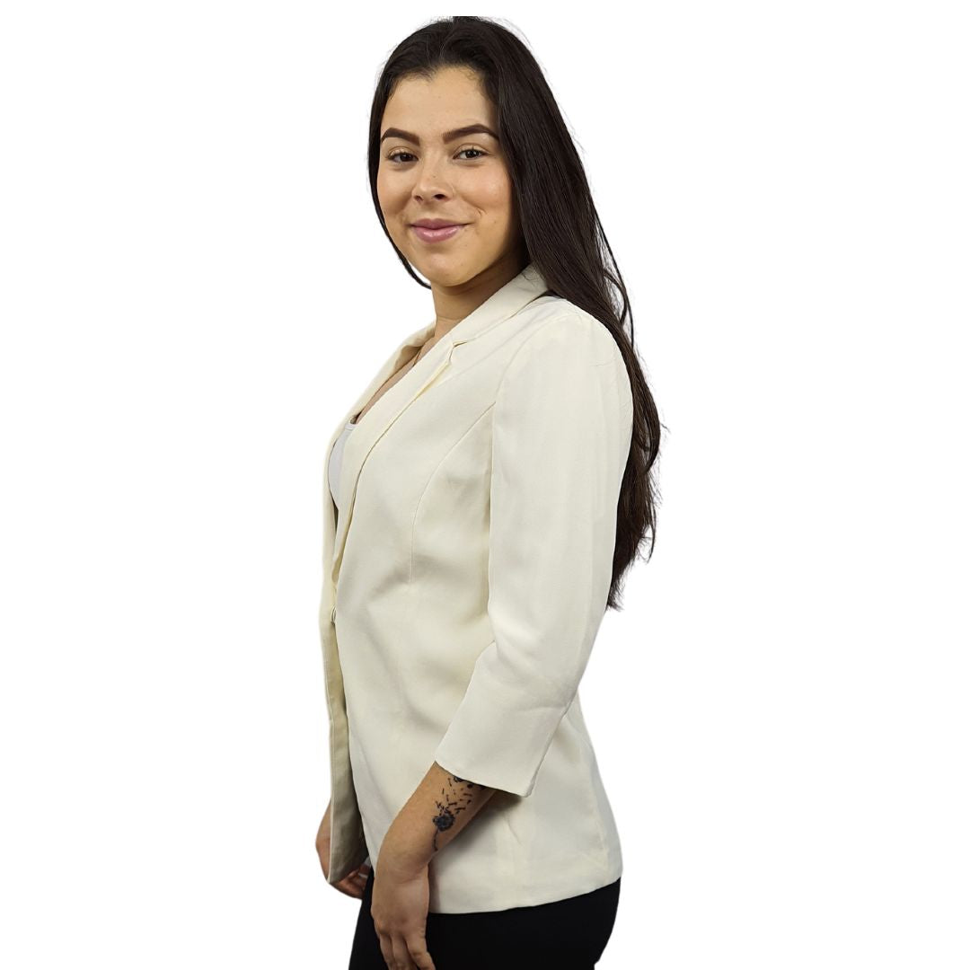 Blazer Vero Moda Blanco Style MAGGIE 3/4 BLAZER(VMC-NR)