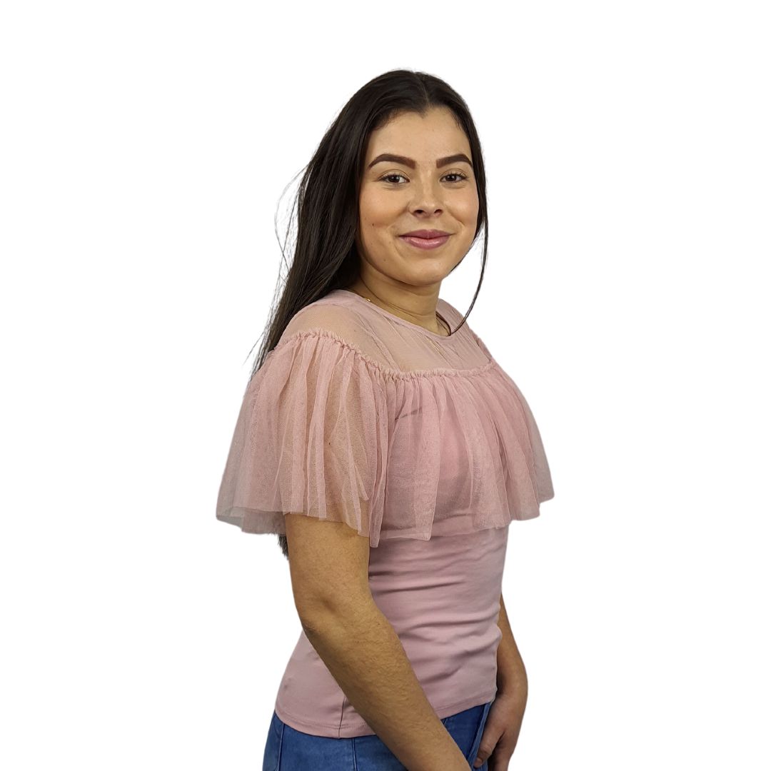 Blusa Vero Moda Rosa Vieja Style CHOICE SHY S/S TOP (NR)-OR