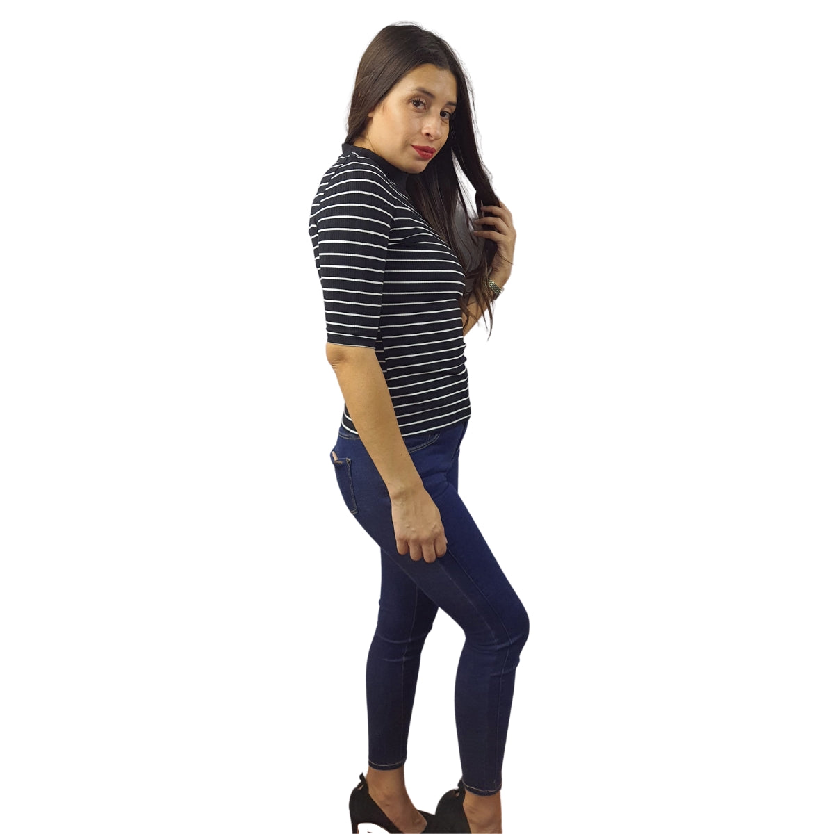 Blusa Vero Moda Negro Style CHOCKER 1/2 TOP(SL)
