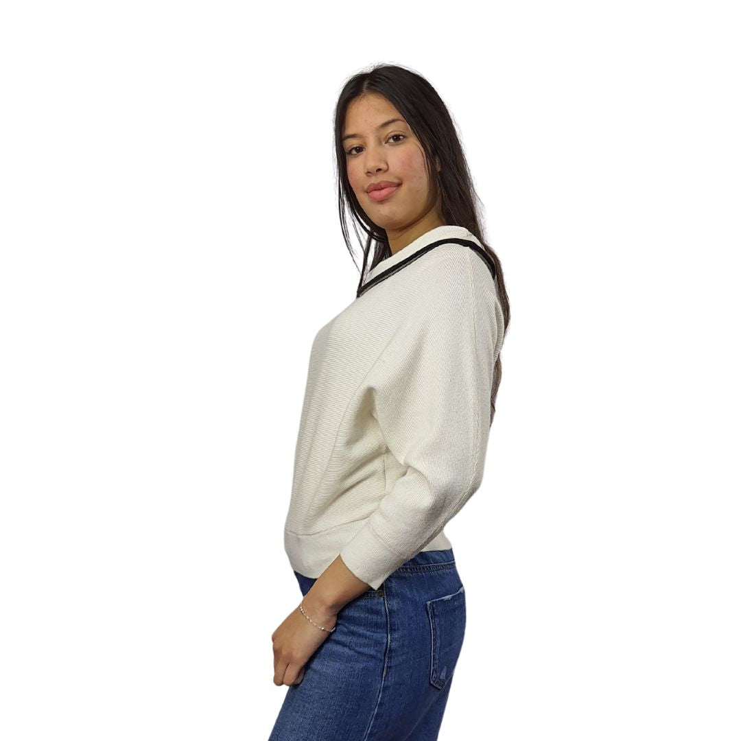 Sweater Vero Moda Blanco Style BEREK L/S KNIT(LL)