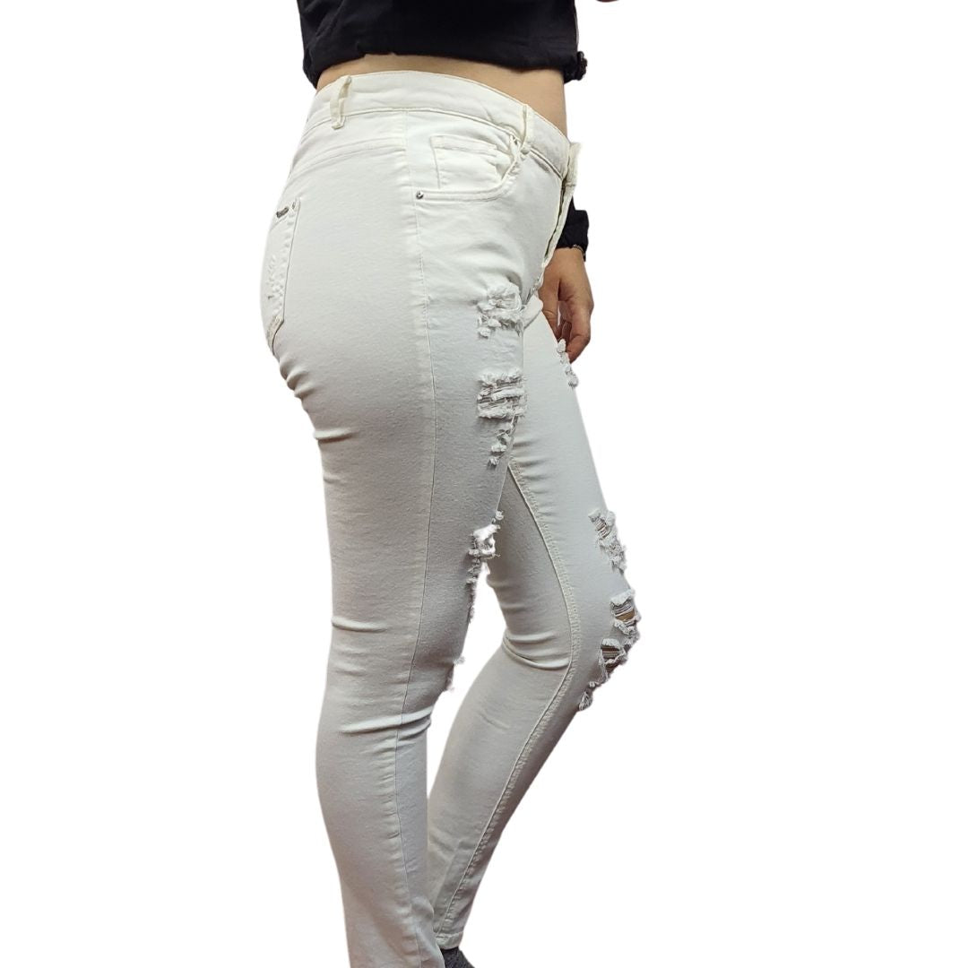 Jeans Vero Moda Blanco Style UNA 9/10 X-SLIM JEANS(PM-CT-2)
