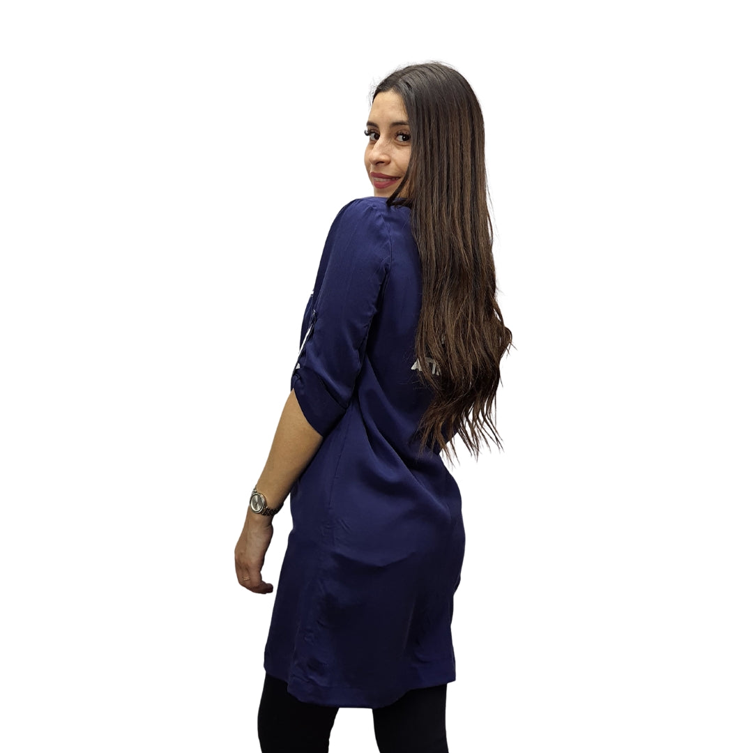 Blazer Vero Moda Azul Oscuro Style SCRIPT 3/4 BLAZER(SD)