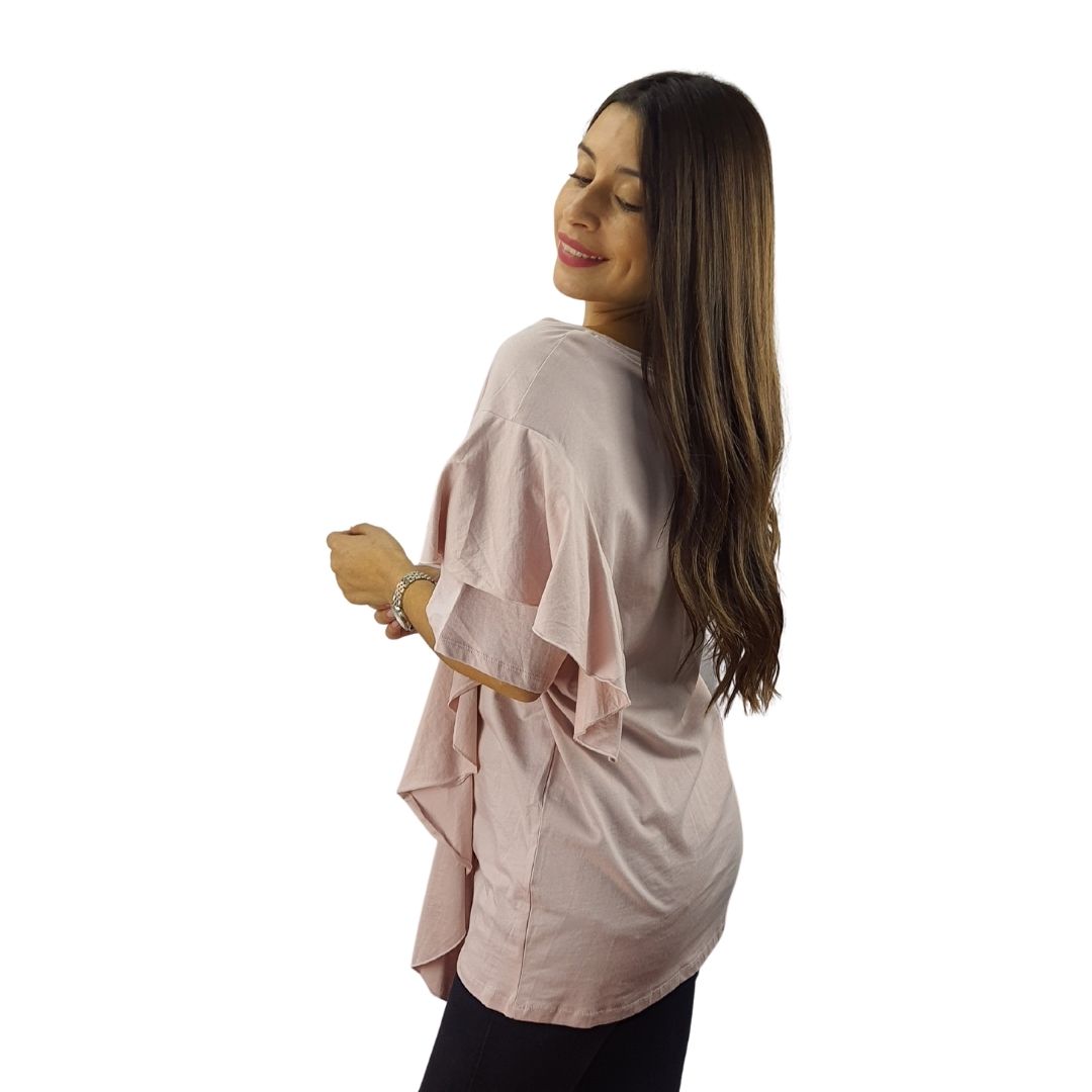 Blusa Vero Moda Rosa Vieja Style KEENE S/S JERSEY TOP CL8(HOMEWEAR)