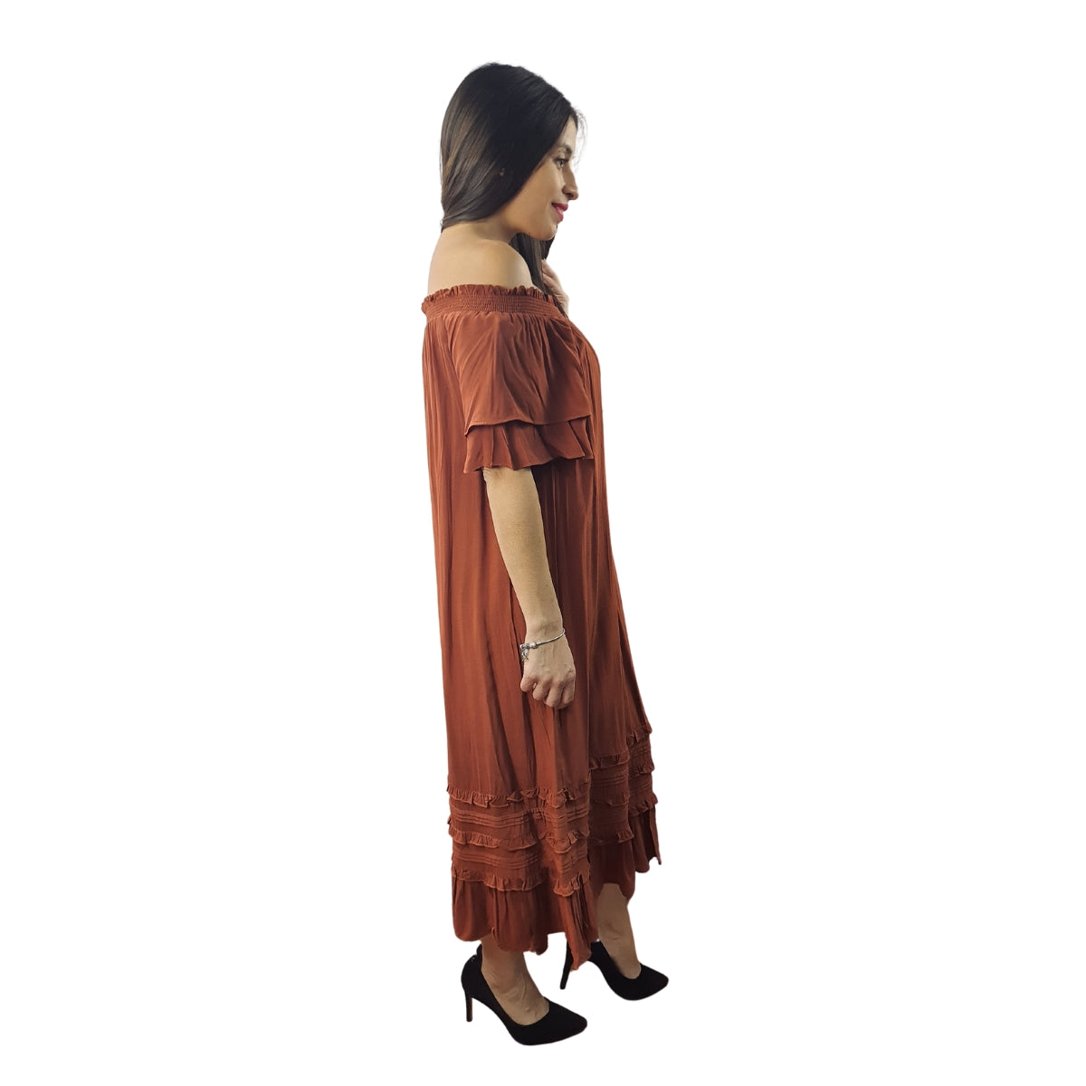 Vestido Vero Moda Marron Style ANAUEL S/S DRESS(HH)