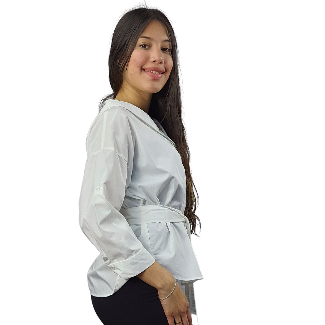 Blusa Vero Moda Blanco Style COAST LOVE 3/4 SHIRT(FL)