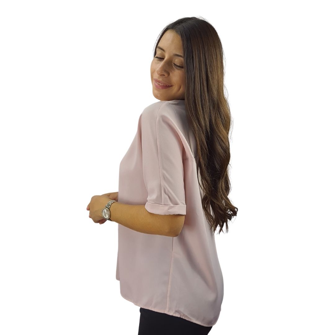 Blusa Vero Moda Rosa Vieja Style MORALE 1/2 WOVEN TOP(VMC-TP)