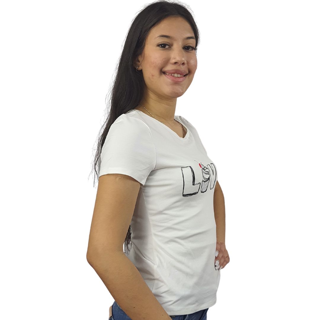 Polera Vero Moda Blanco Style SWEET S/S TOP(TP)